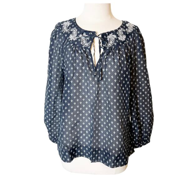 NWT Point Sur J. Crew embroidered peasant top sz S boho - Picture 4 of 9